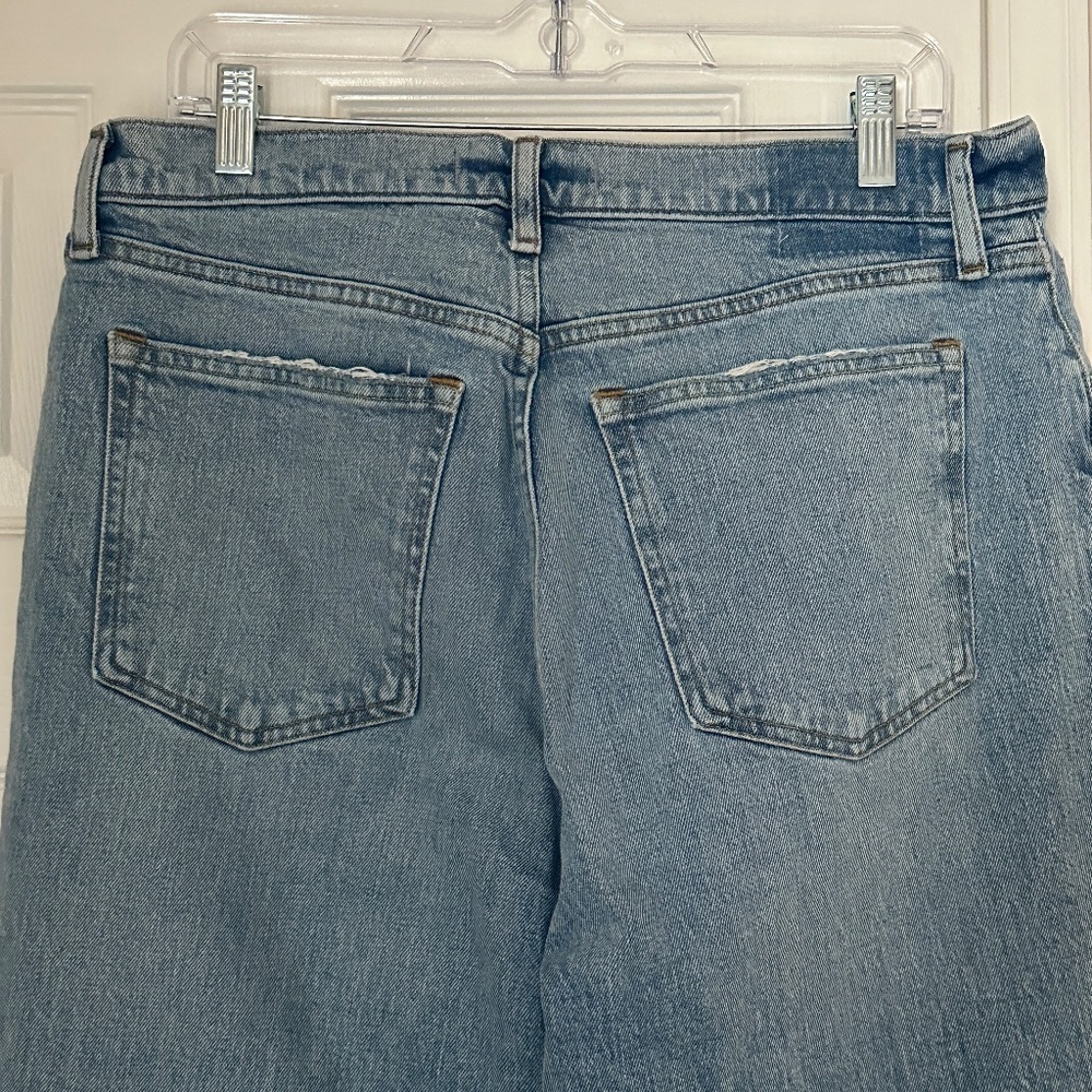Abercrombie & Fitch The 90's Straight Ultra High Rise Size 32 14S Light Wash - Picture 7 of 7